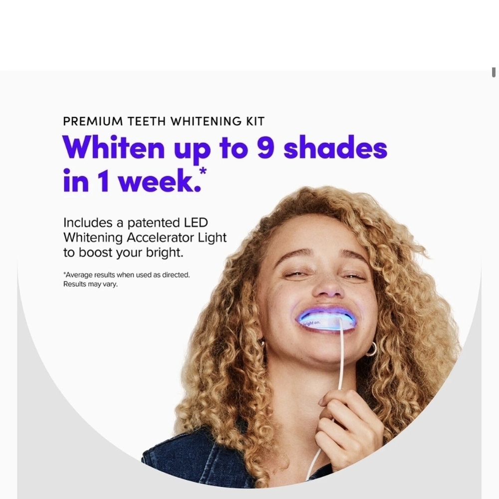 Smile Direct - Bright On Teeth Whitening Kit 1 Sealed Led Light & 4 Gel Pens